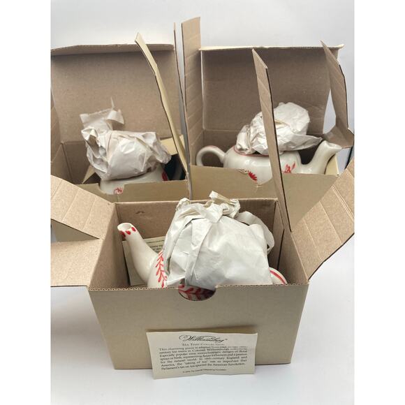 Williamsburg Tea Time Collection 3 Different One Cup Tea Pots NIP Andrea Sadek - Picture 7 of 14